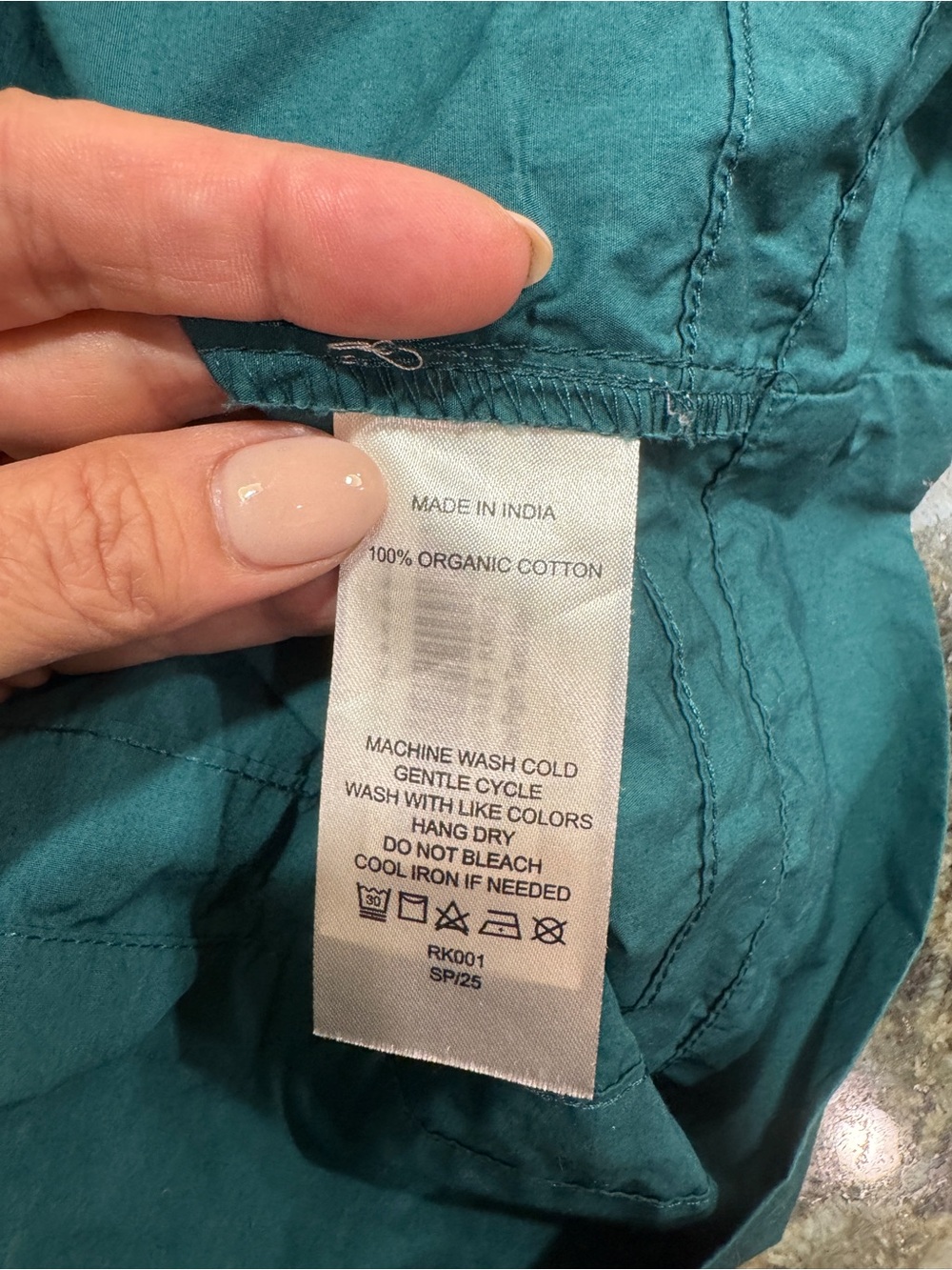 Quince Teal Puff-Sleeve Tiered Maxi Dress - Picture 5 of 5